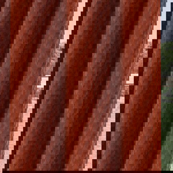 Enhanced Living Orange Geometric Velvet Embossed Thermal Room Darkening Curtains for Bedroom & Living Room