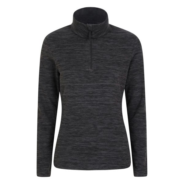 Mountain Warehouse Womens/Ladies Snowdon Melange Fleece Top - Jet Black