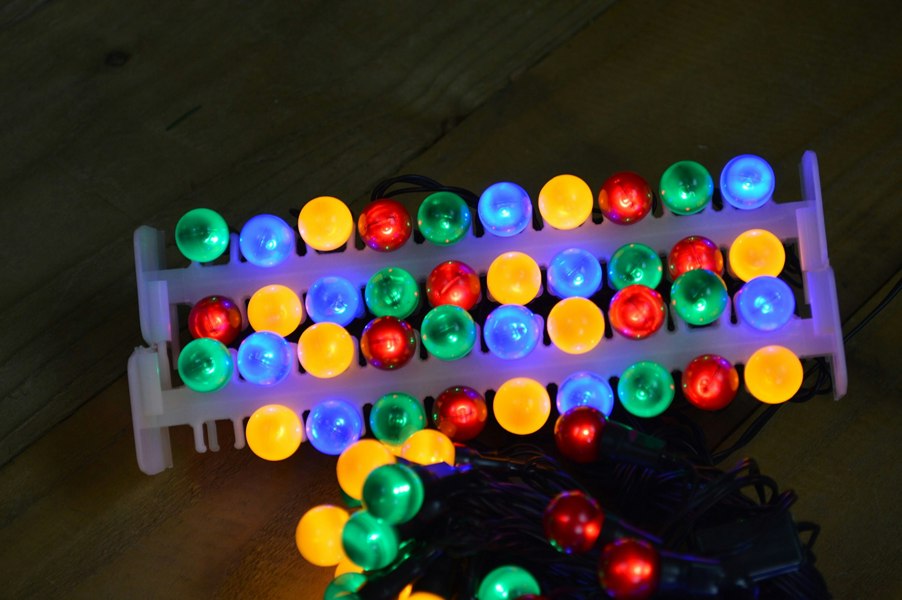 Samuel Alexander 10m 100 LED Premier Multi Action Outdoor Pearl Christmas Lights Multi Coloured
