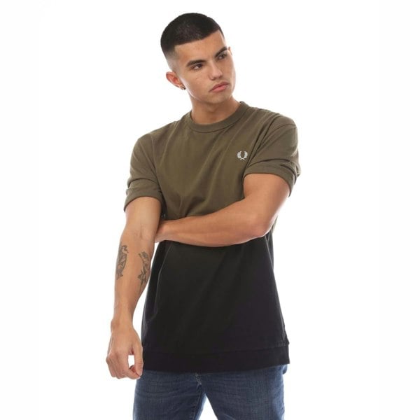 Fred Perry Mens Ombre T-Shirt - Green