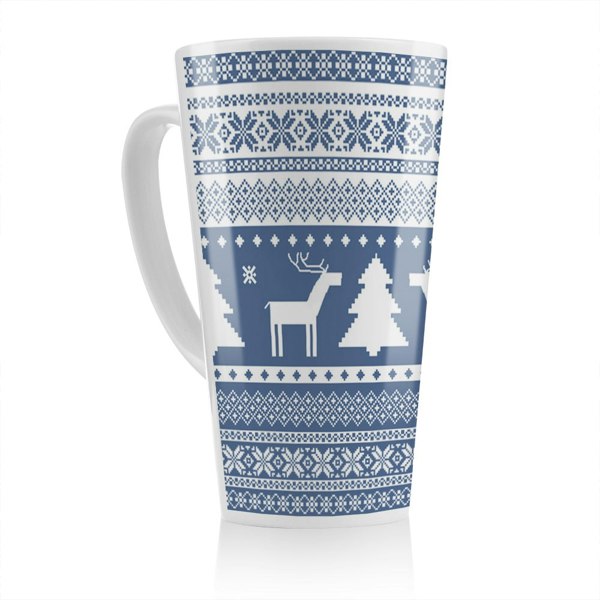 Benjamin Tate Design Knitted Ornamental Pattern Dining Latte Mug