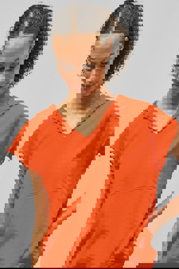 ENORSIA Sleeveless Raw Edge Hoodie