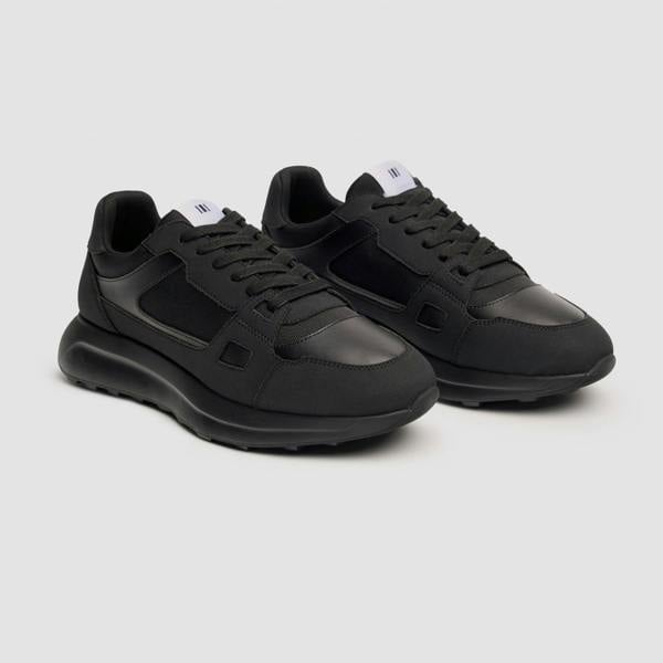 House Of Cavani Albany - Men's Black Breathable Mesh Casual Sneakers