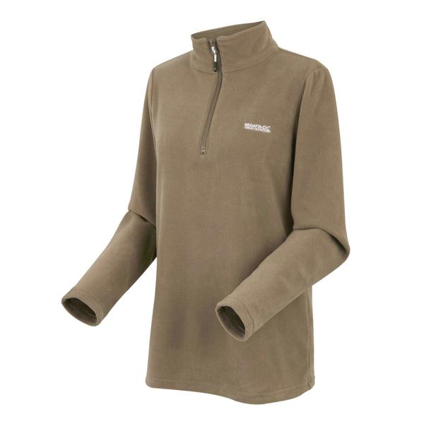 Regatta Great Outdoors Womens/Ladies Sweetheart 1/4 Zip Fleece Top - Mocha - 