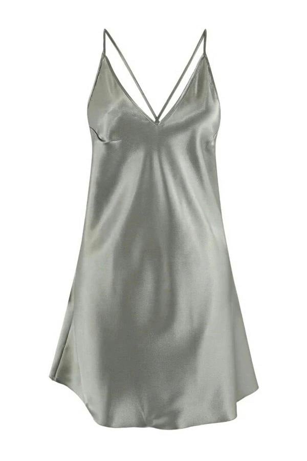 WOVCOR 2-Piece Set Floral Satin Woven Belted Robe Nightdress