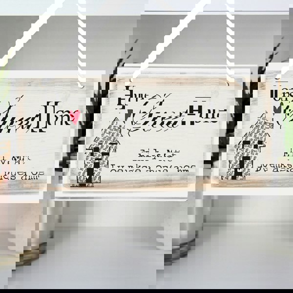 Personalised Memento Company Personalised Home Sweet Home Wooden Sign