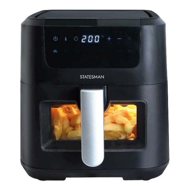 Statesman SKAF05015BK Digital Air Fryer 5L, 1500 W, 360 Air Circ, 8 Functions, Digital control panel, 90min timer, Black