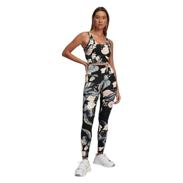 Under Armour Womens/Ladies Meridian Floral Pattern Leggings - Black - 
