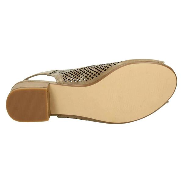 Savannah Ladies Savannah Mid Heel Peep Toe Sandals