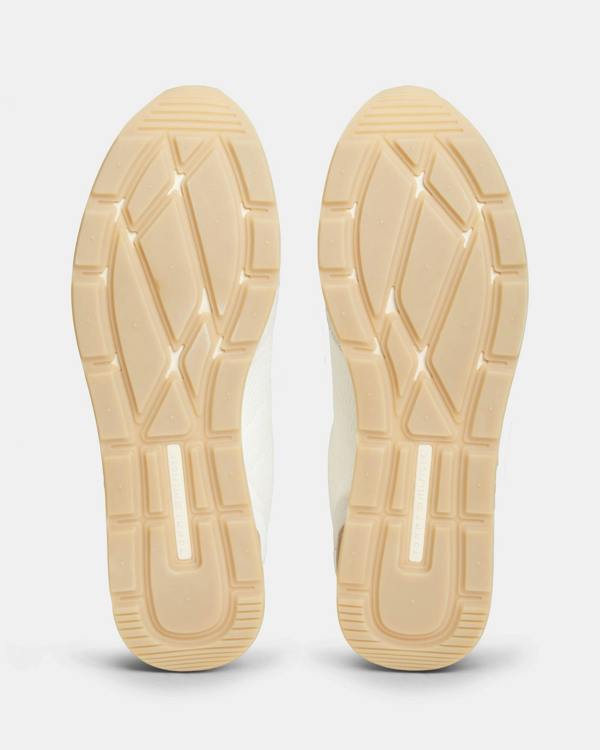 Tommy Hilfiger TH Core Mix Mens Trainers - Ecru