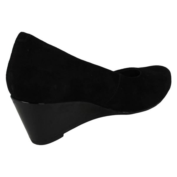 Clarks Ladies Clarks Wedge Heeled Court Shoes Flores Tulip