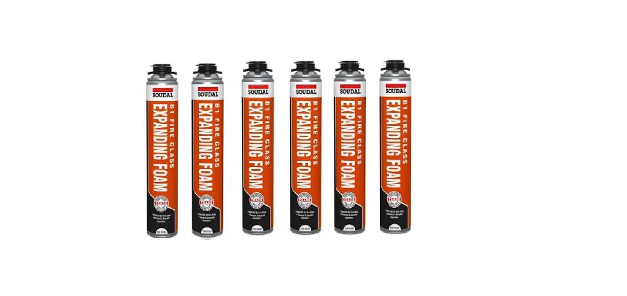Soudal B1 Fire & Acoustic PU Foam Gun Grade 750ml