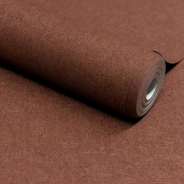 Grandeco Boutique Atogo Semi Plain Woven Effect Luxury Weight Embossed Wallpaper, Red