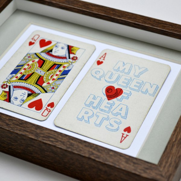 Hands & Hearts My queen of hearts playing card print