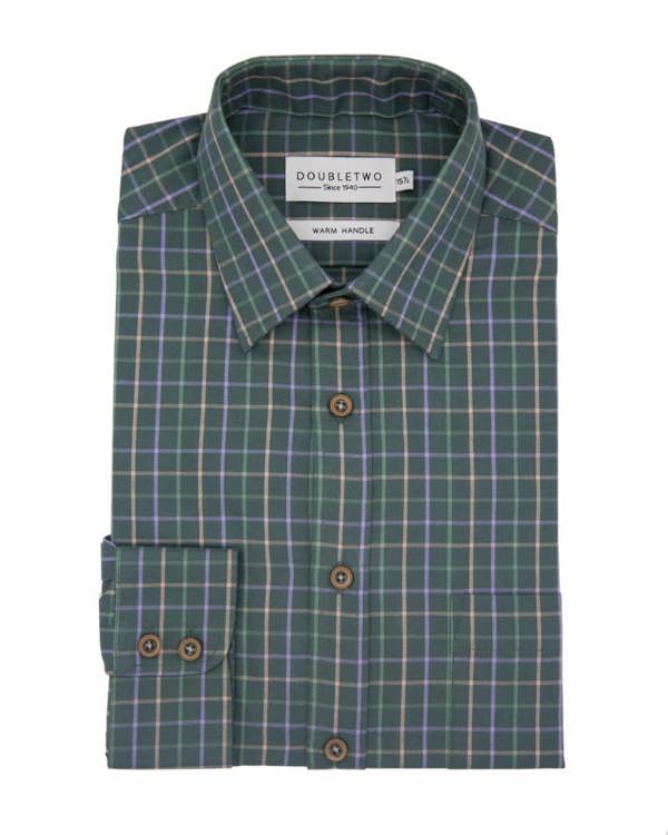 Green Tattersall Check Long Sleeve Shirt
