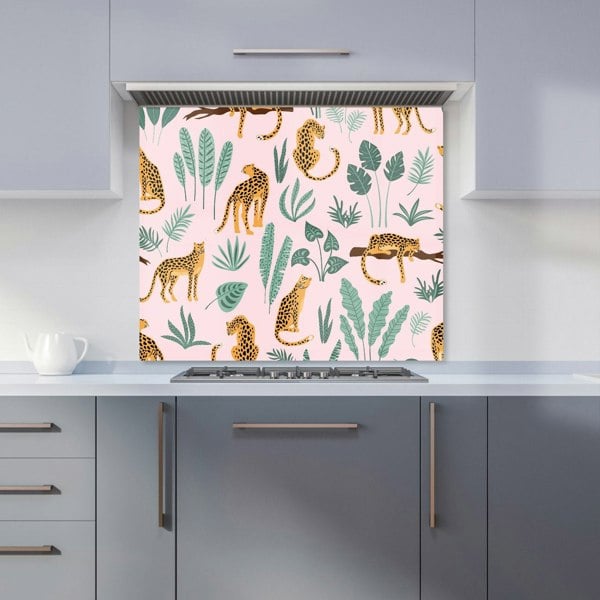 Warren Reed - Designer Hand Drawn Leopards Kitchen Splashback