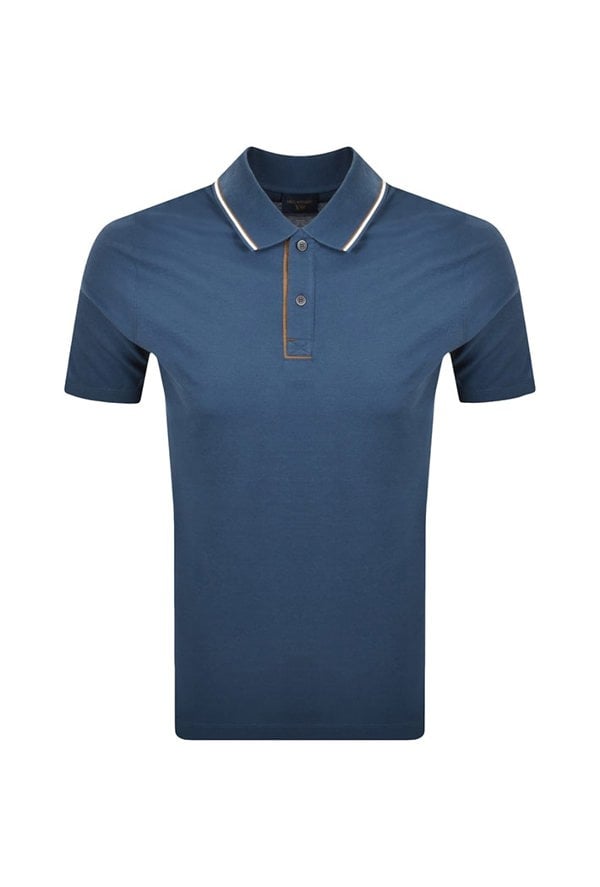 Paul & Shark Moon Badge X-Soft Cotton Pique Polo Shirt