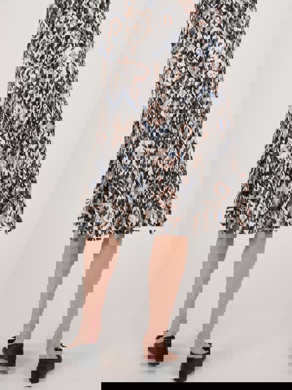 TIGI-Wear Tribal Ikat 6 Panel Skirt - Short