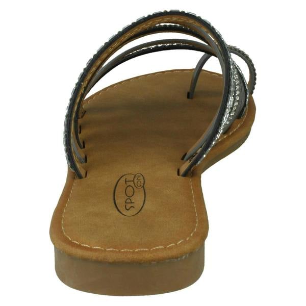 Spot On Ladies Spot On Flat Strappy Sandals F00262
