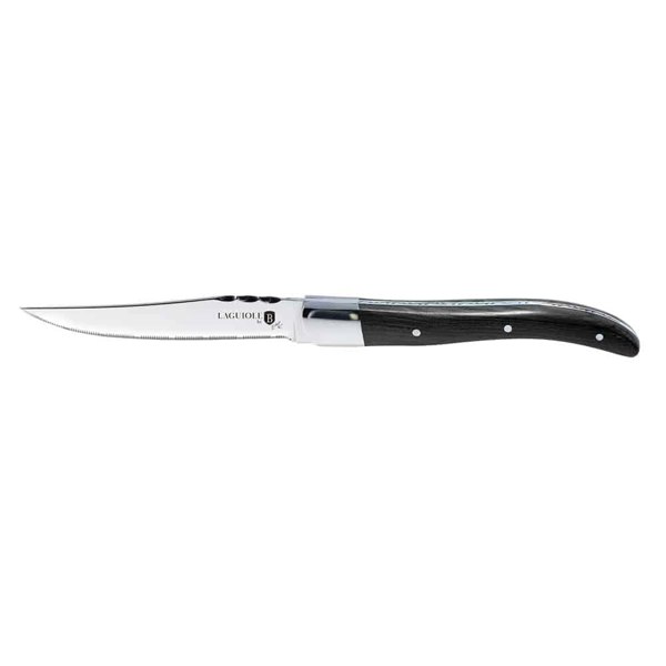 6-Piece Steak Knife Set Berlinger Haus BH-2469 Antique Wood Handle