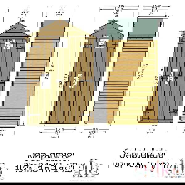 Shire Overlap Double Door 4x3 Storage Shed - Best Shed