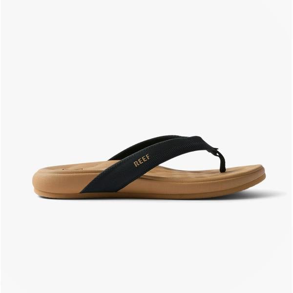 Reef CUSHION MELODY Toe-Post Sandals   in  Black/Multicoloured