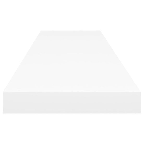 Berkfield Floating Wall Shelves 4 pcs White 120x23.5x3.8 cm MDF