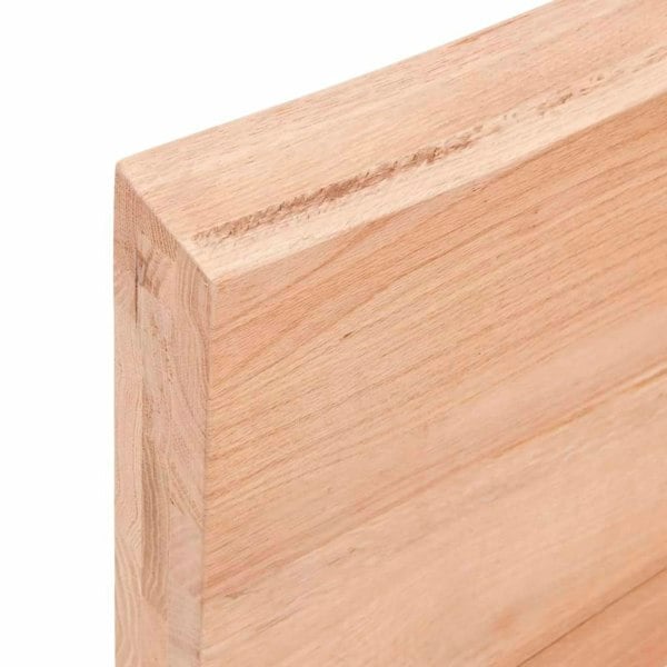 Berkfield Wall Shelf Light Brown 60x10x6 cm Treated Solid Wood Oak