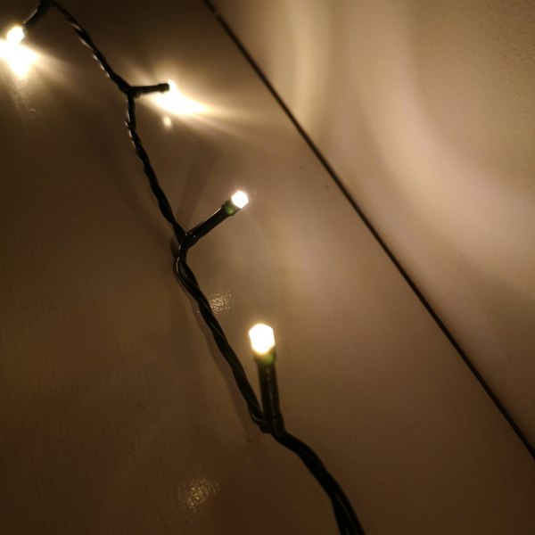 Samuel Alexander 200 LED 16m Indoor Outdoor Christmas Multi Function Mains Operated String Lights with Timer in Warm White