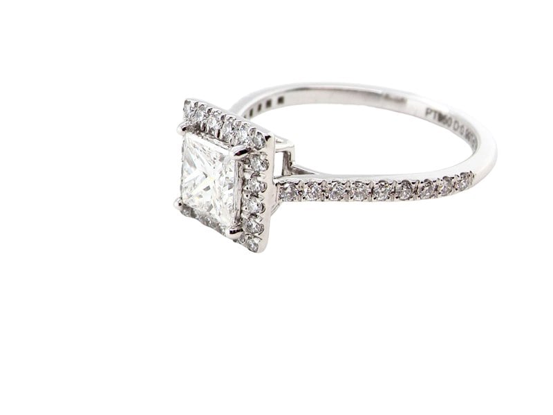 Princess Cut Diamond Cluster Ring