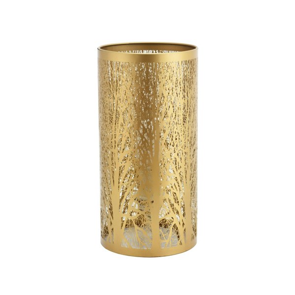 Unique and Beautiful Matte Gold Metal Forest Design Table Lamp with Cable Switch Image 2