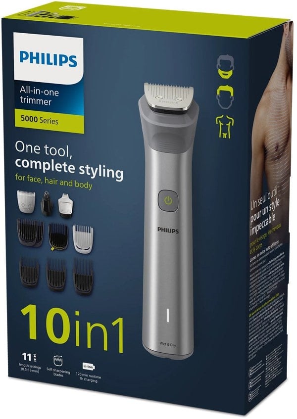 Philips MG5920/15 5000 Series All-in-One Multi-grooming Body Hair Trimmer - Free Gift RRP £10!