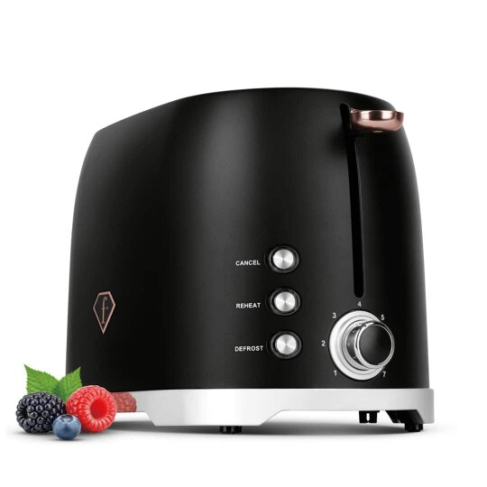 Berlinger Haus Toaster Black Rose Gold FTV0111