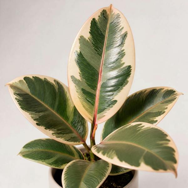 Ficus Tineke Rubber Plant 12cm Pot Plants By Post