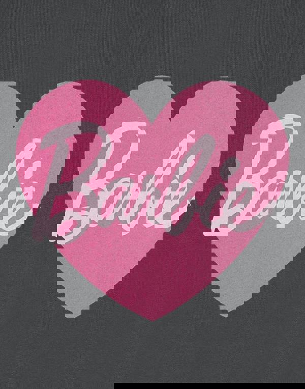 Barbie Girls Grey Heart Sweatshirt