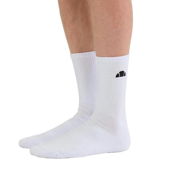 Ellesse Unisex Adult Alacre Crew Socks (Pack of 3) - White - 