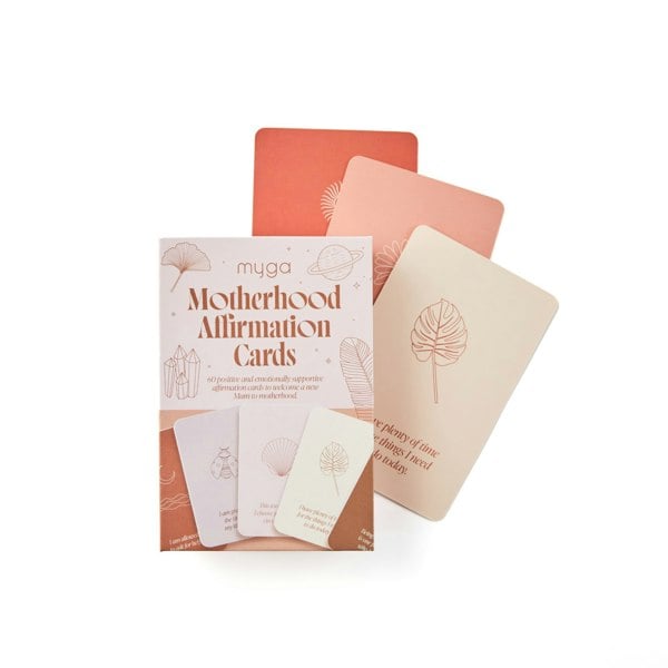 Myga Motherhood Affirmation Cards -  60 Uplifting Cards for Mums