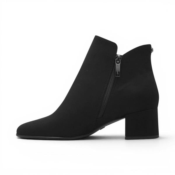 Tamaris Women's Black Faux Heeled Ankle Boots - 25354-43