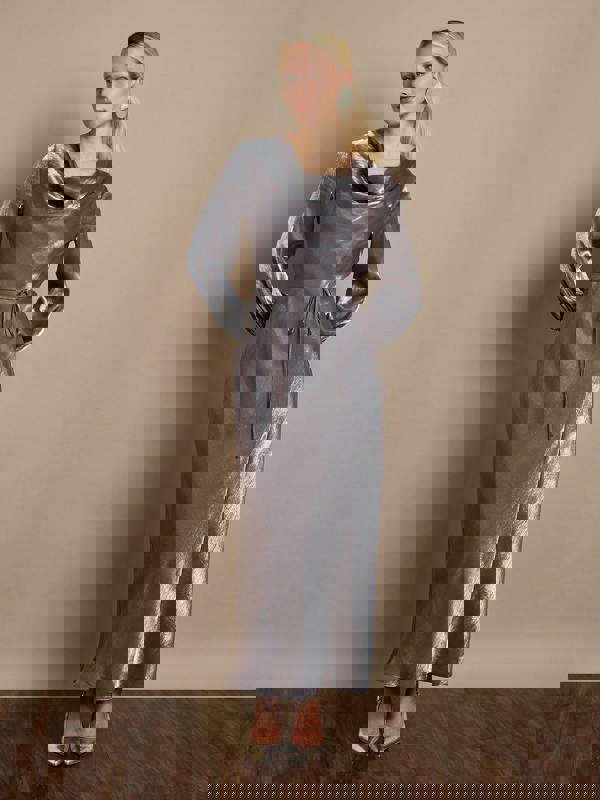 GWD Karlie Silver Maxi Dress