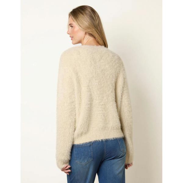 Blue Vanilla Cardigan With Multicolour Button
