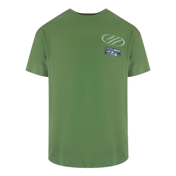 Plein Sport Tonal Logo Green T-Shirt