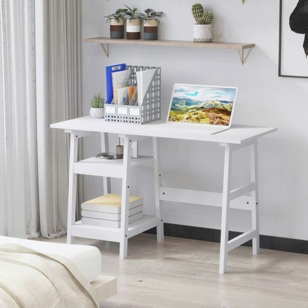 Desk with Shelves