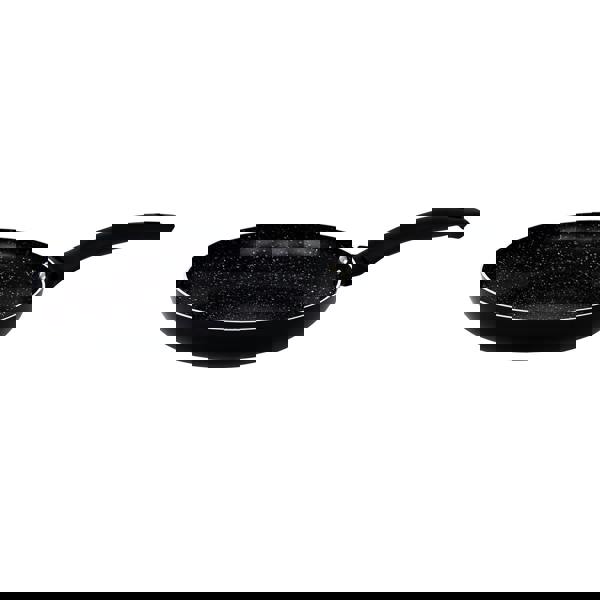 Gr8 Home Aluminium 8 Pc Marble Ceramic Non Stick Induction Frying Pan Saucepan Set Black