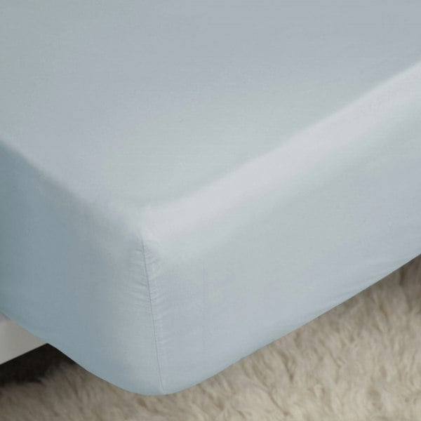 Belledorm Easycare Percale Extra Deep Fitted Sheet - Duck Egg Blue