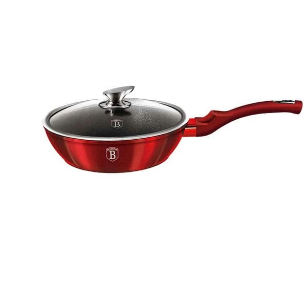 Berlinger Haus Deep Frying Pan with Lid 24 cm Berlinger Haus BH-1259 Burgundy
