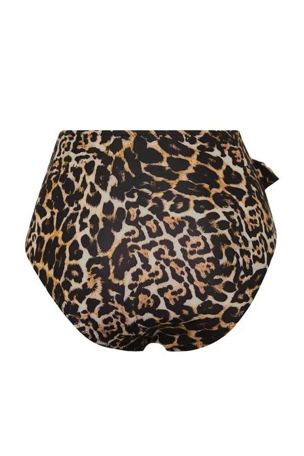 WOVCOR Tie-Up Hipster High-Waisted Bikini Bottom