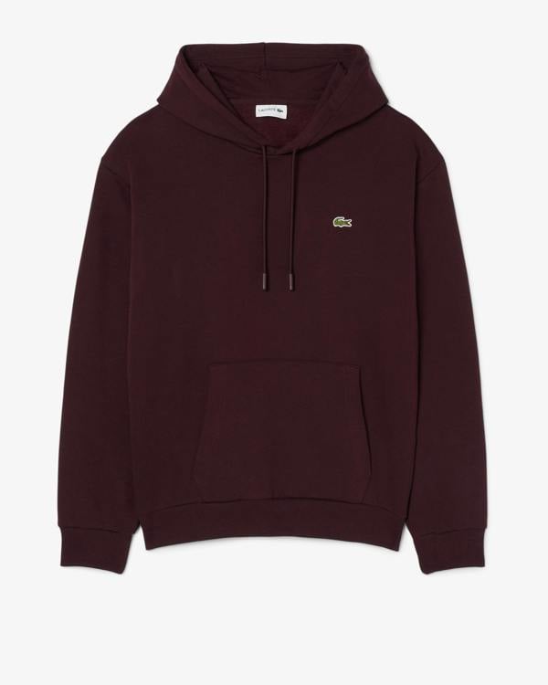 Lacoste Fleece Mens Classic Fit Hoodie - Oxalis 3KE | CHO | Designer Mens Hoodies