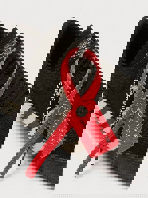 Off-White Vulcanised Lace Up Black White Kids