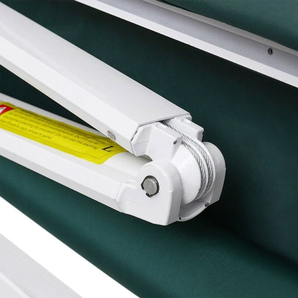 Retractable Patio Awning - Manual Shelter - Green Awnings Living and Home