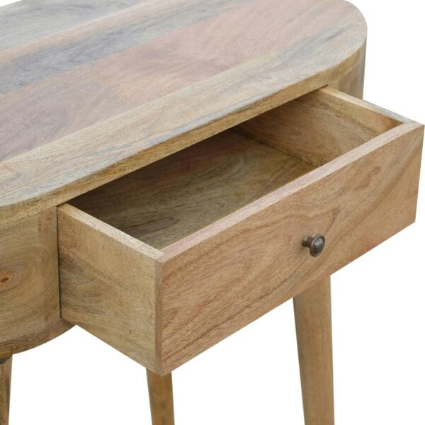 Wyld Haus Pisa Scandi  Natural Mango Wooden 1 Drawer Console Table